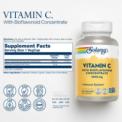 SOLARAY capsules with acerola cherry for skin and hair health