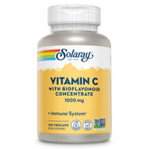 SOLARAY Vitamin C bottle with bioflavonoids for convenient daily immune support