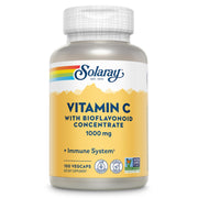 SOLARAY Vitamin C bottle with bioflavonoids for convenient daily immune support