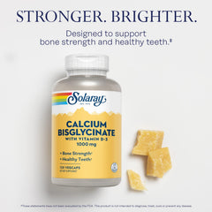 SOLARAY Calcium Bisglycinate with Vitamin D3 highlighting digestible calcium for use