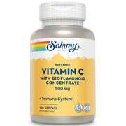 SOLARAY Vitamina C 500 mg: cápsulas para apoyo inmunitario y antioxidante.