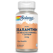 SOLARAY Zeaxanthin 6 mg bottle for daily eye support.