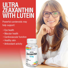 Front packaging of SOLARAY Zeaxanthin bottle.