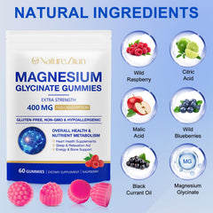 SOLEMEONY magnesium glycinate gummies being poured highlights quick-dissolving texture for relaxation.