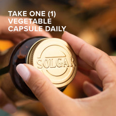 Solgar B-Complex 50 bottle open showing capsules for daily energy support