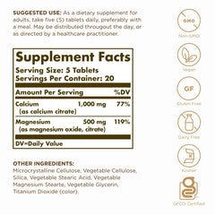 Solgar label close-up showing vegan and gluten-free certifications.
