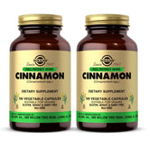 Solgar Cinnamon full potency bottle with 200 servings for daily use.