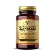 Solgar Cranberry with Vitamin C bottle front view for urinary wellness support.