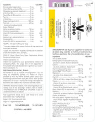 VM-2000 tablets close-up illustrating two-tablet daily nutrient delivery.