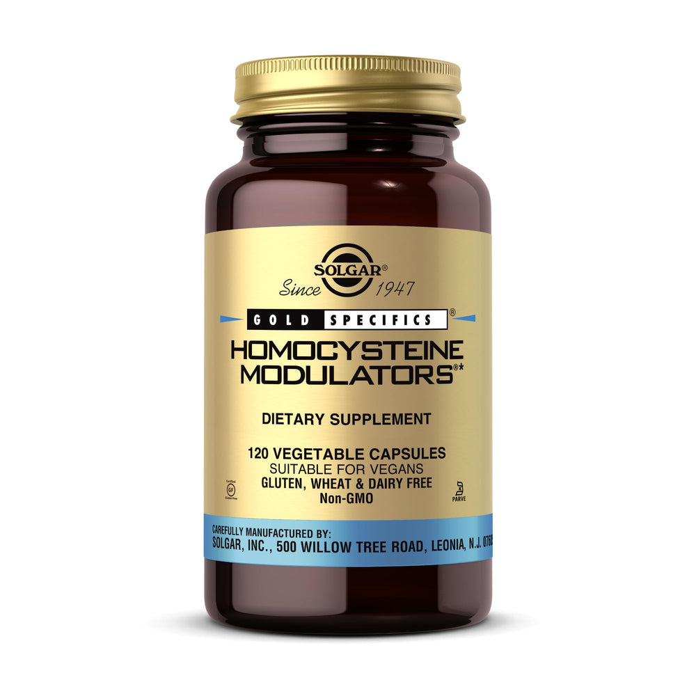 Solgar Homocysteine Modulators bottle close-up for daily wellness support