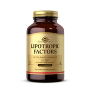 Solgar Lipotropic Factors 100 Tabs bottle front, a convenient daily supplement for balanced wellness.