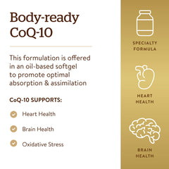 Softgels being poured from the Solgar Megasorb bottle suggest easy daily use.