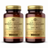 Solgar Methylcobalamin 1000mcg nuggets bottle front for convenient energy support.