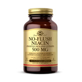 Solgar No-Flush Niacin 500mg bottle front view for everyday wellness