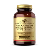 Solgar Oceanic Beta Carotene softgel bottle, convenient daily supplement option.