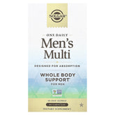 Solgar One Daily Men's Multi bottle view highlighting comprehensive daily nutrients for men