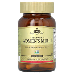 Solgar One Daily Women ingredient label close-up for transparency