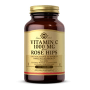 Solgar Vitamin C 1000 mg with Rose Hips tablets front view for daily wellness
