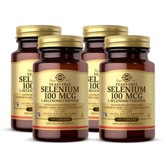 Solgar Yeast-Free Selenium 100 mcg bottle for daily antioxidant support.