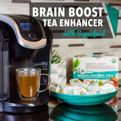 Sollo Brain Power label highlights MCT oil blend for natural energy