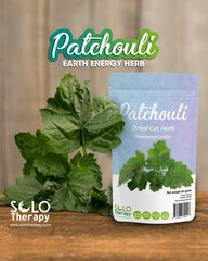Solo Therapy resealable patchouli bag promoting easy repeat-use for cleansing altars