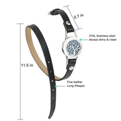 SOMORA diffuser bracelet worn on wrist showing twice-wrap fit