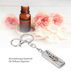 Sonew stainless steel diffuser keychain close-up showing durable craftsmanship