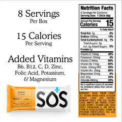 Hydration in a water bottle featuring SOS Mango for workouts or travel.