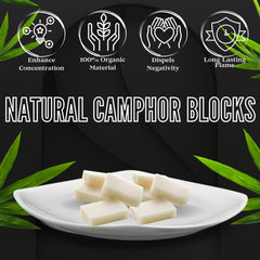 Soul Sticks camphor blocks on wooden surface for a tranquil environment.