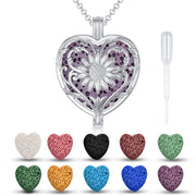 SOULMEET sunflower aromatherapy necklace shown as a stylish diffuser