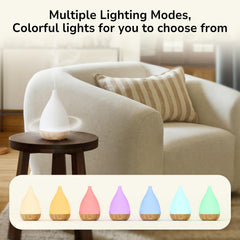 SoulOrigin diffuser night light glowing softly to create a soothing mood