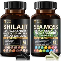 SoundHealth Shilajit capsule bottle supports sustained energy and daily vitality.