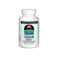 Source Naturals Arginine Citrulline Complex bottle front showing potential circulation support