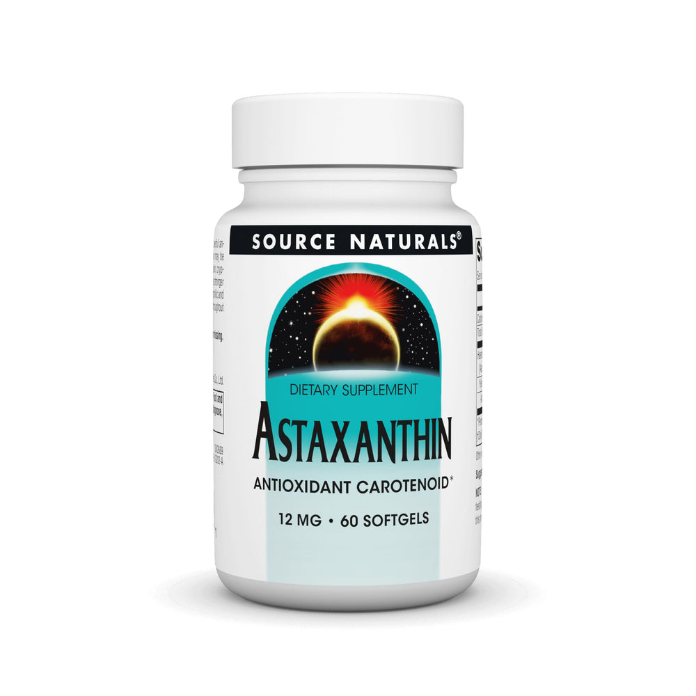 Source Naturals Astaxanthin softgel bottle ready for daily antioxidant support