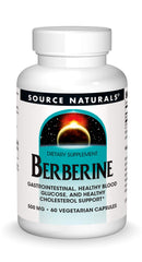 Source Naturals Berberine bottle front view showing 500 mg potency for GI health potential