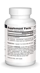 Source Naturals Berberine label detail emphasizing no artificial color or preservatives