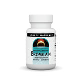 Source Naturals Bromelain 500 mg bottle front view showing potency for protein digestion.