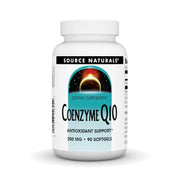 Source Naturals CoQ10 softgel bottle for daily energy support and heart health.