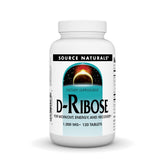 Source Naturals D-Ribose tablets closeup for energy support during workouts