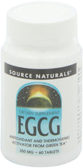 Source Naturals EGCG glass with tablet demonstrating easy daily antioxidant intake
