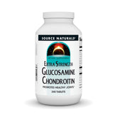 Source Naturals Extra Strength Glucosamine Chondroitin bottle for daily joint support.