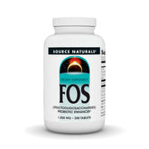 Source Naturals FOS bottle front for gut flora support