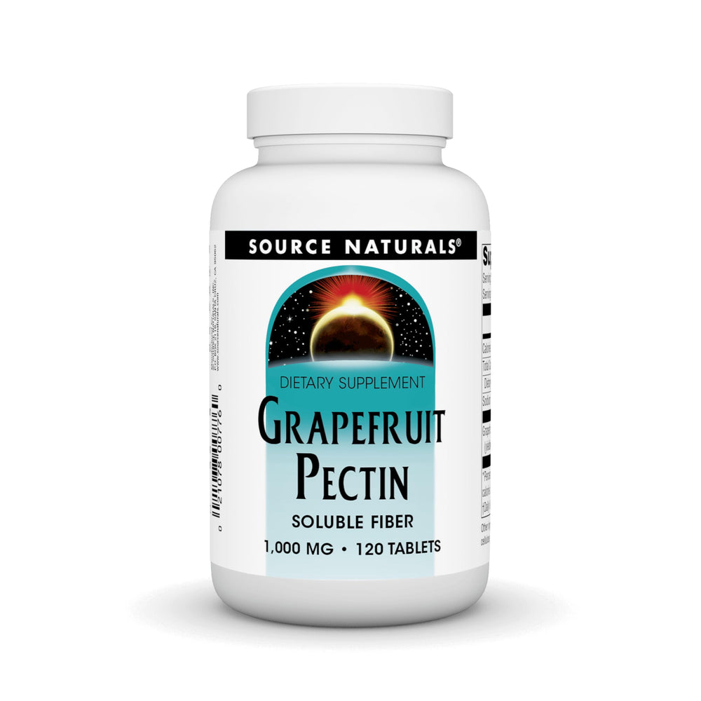 Source Naturals Grapefruit Pectin bottle-front image for daily soluble fiber support.