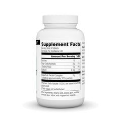 Source Naturals Grapefruit Pectin label close-up with ingredients for fiber awareness.