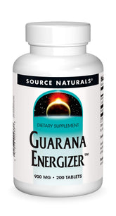Source Naturals Guarana Energizer bottle front for daily energy support.