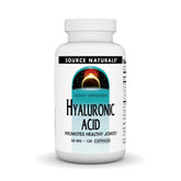 Source Naturals Hyaluronic Acid bottle showing joint support and absorption focus.