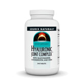 Source Naturals Hyaluronic Joint Complex bottle front; potential joint lubrication support.