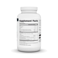 Source Naturals Hyaluronic Joint Complex bottle label highlights glucosamine and chondroitin benefits.
