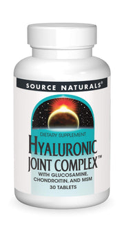 Source Naturals Hyaluronic Joint Complex bottle supports daily joint health.