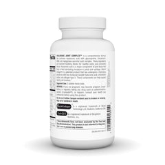 Label close-up of Source Naturals Hyaluronic Joint Complex highlighting glucosamine, chondroitin, and MSM ingredients.
